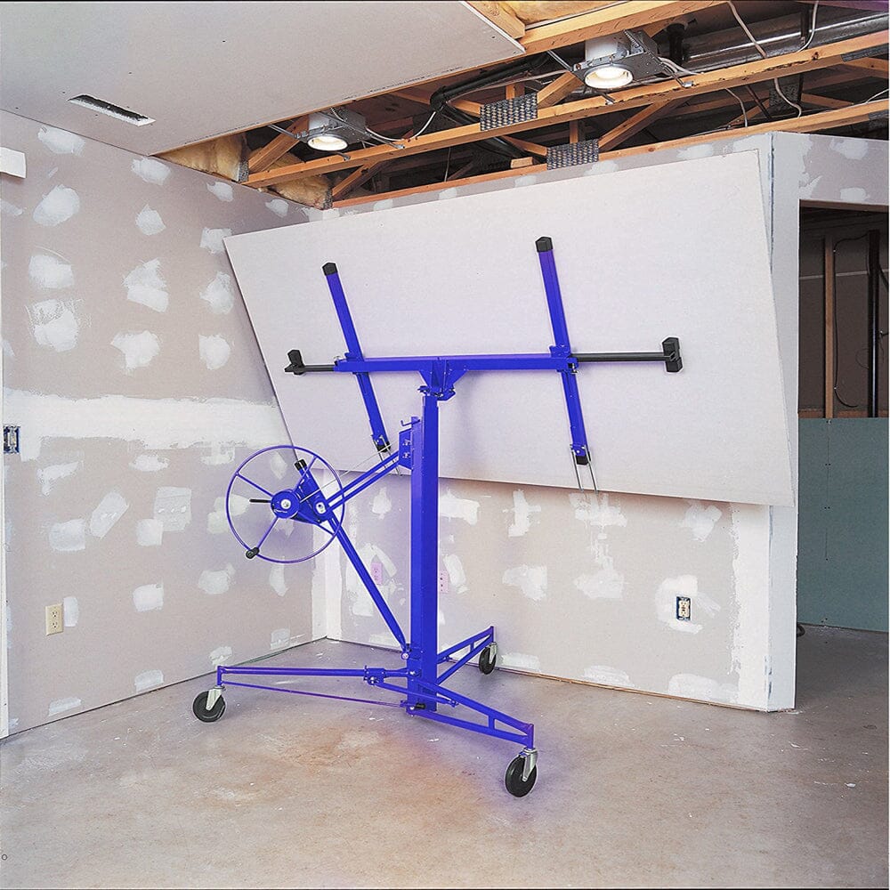 16 Ft Drywall Lifter Panel Hoist Rolling Caster Construction With Lockable Wheels - House Comfort