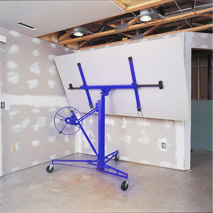 16 Ft Drywall Lifter Panel Hoist Rolling Caster Construction With Lockable Wheels - House Comfort