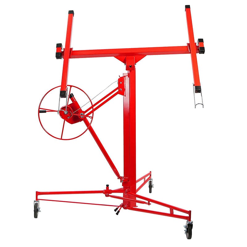 16 Ft Drywall Lifter Panel Hoist Rolling Caster Construction With Lockable Wheels - House Comfort