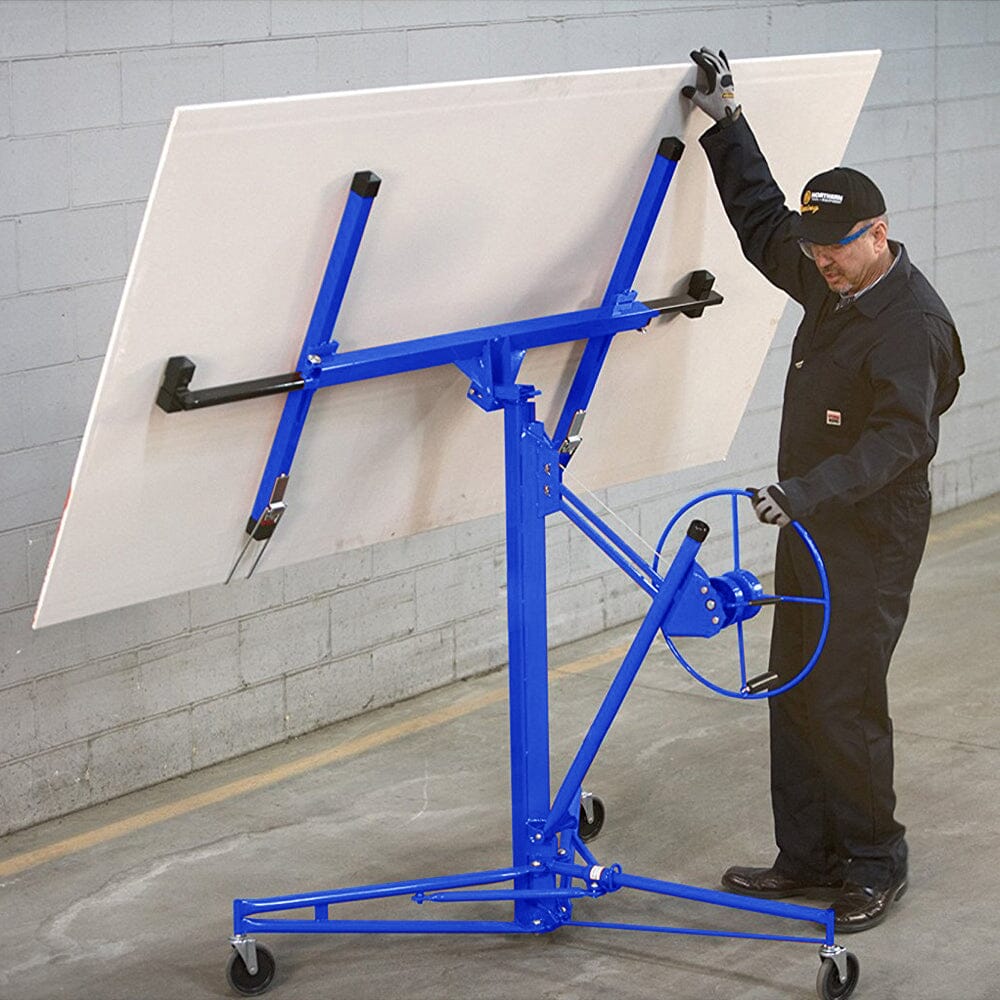 16 Ft Drywall Lifter Panel Hoist Rolling Caster Construction With Lockable Wheels - House Comfort
