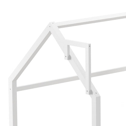 167cm W House Bed Frame Wood Toddler Bed with Safety Guard Fence - House Comfort