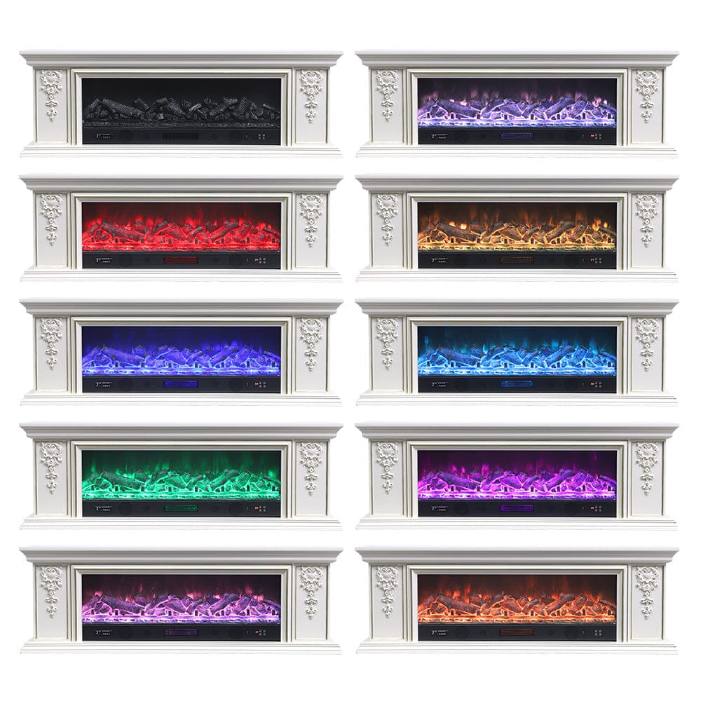 180cm W Remote Freestanding Fireplaces Bluetooth Player TV Stand Electric Fireplace - House Comfort