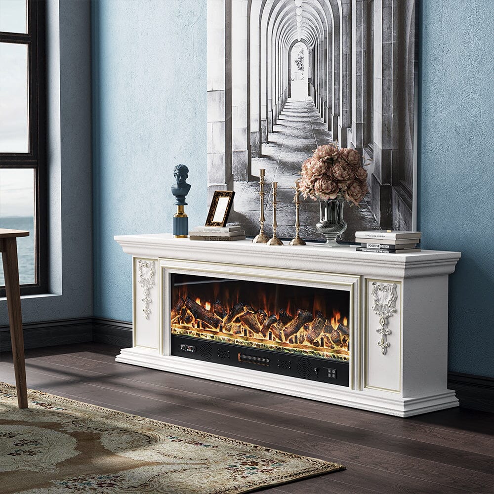 180cm W Remote Freestanding Fireplaces Bluetooth Player TV Stand Electric Fireplace - House Comfort