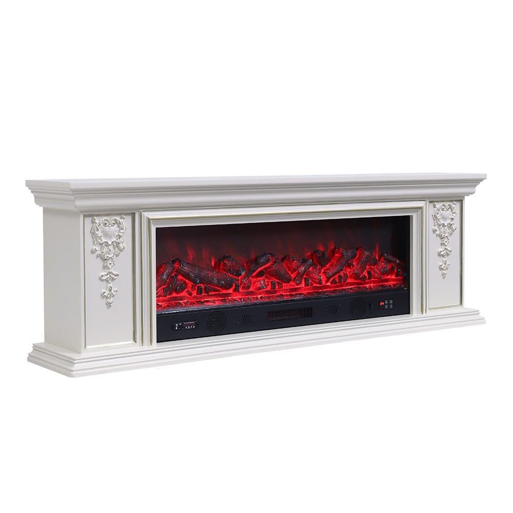 180cm W Remote Freestanding Fireplaces Bluetooth Player TV Stand Electric Fireplace - House Comfort