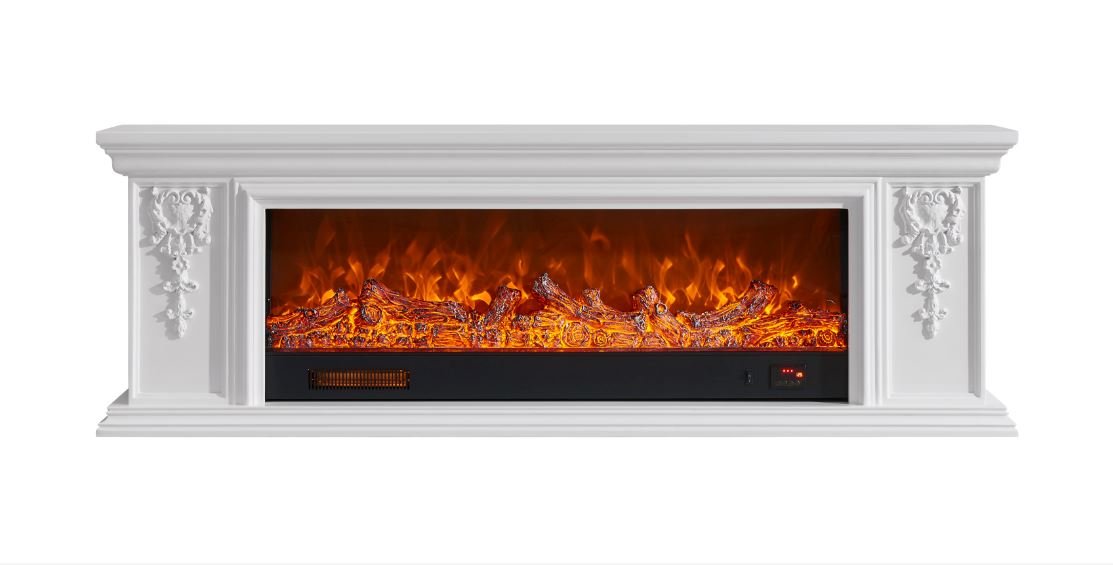180cm W Remote Freestanding Fireplaces Bluetooth Player TV Stand Electric Fireplace - House Comfort