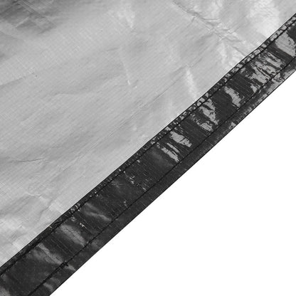 185cm W Garden Metal Tube Firewood Rack with Roof - House Comfort