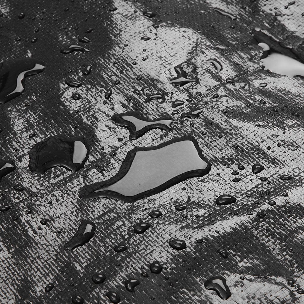 185cm W Garden Metal Tube Firewood Rack with Roof - House Comfort