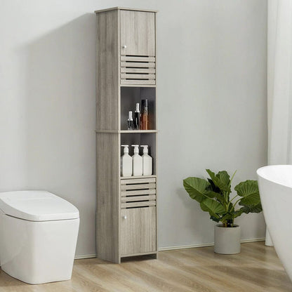 Freestanding Tall Bathroom Storage Cabinet Velora Boutique