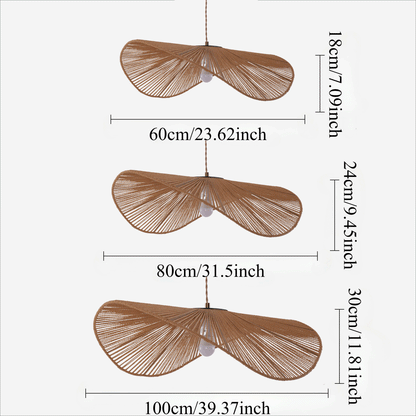 Lightsin Vintage Simple Creative Handwoven Hemp Rope Pendant Light Fixture Velora Boutique