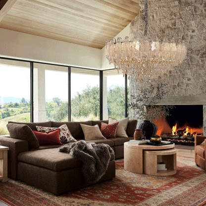 Lightsin Large Pendant Lighting Art Deco Chandelier for Living Room Velora Boutique