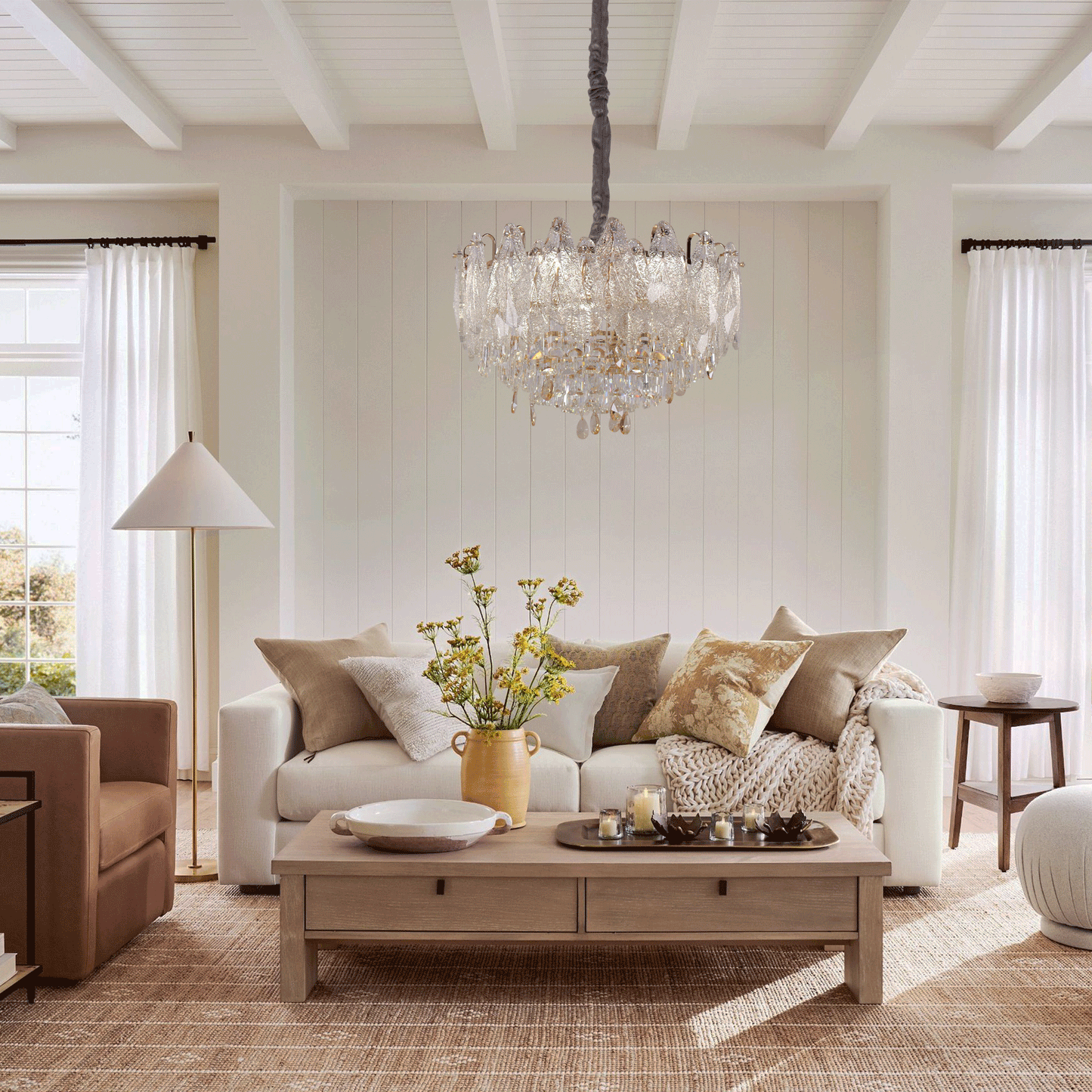 Lightsin Large Pendant Lighting Art Deco Chandelier for Living Room Velora Boutique