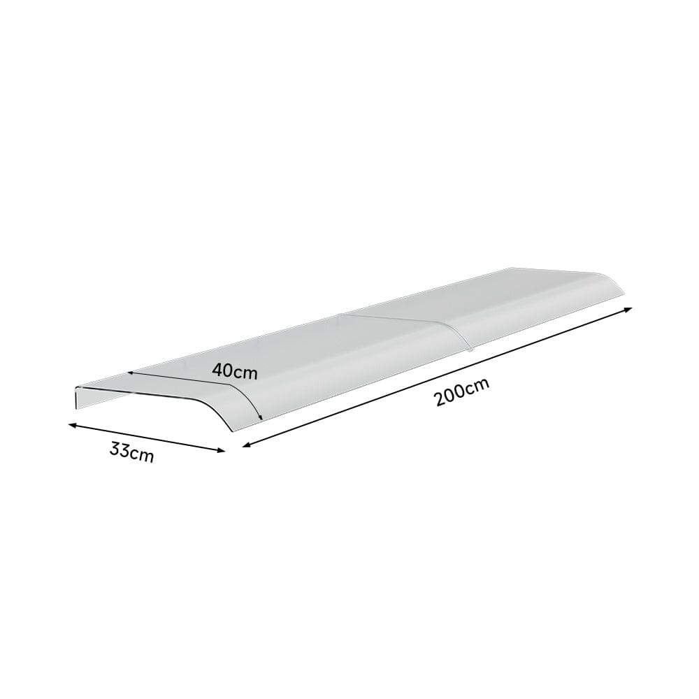 1M / 1.2M / 1.6M / 2M Frosted Awning Canopy for Window and Door - House Comfort