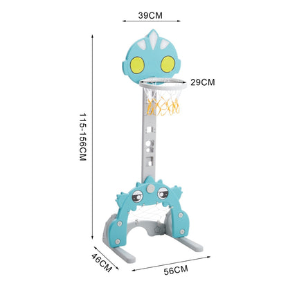 2 - in - 1 Adjustable Kids Basketball Hoop with Football Goal - House Comfort