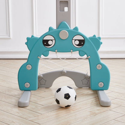 2 - in - 1 Adjustable Kids Basketball Hoop with Football Goal - House Comfort