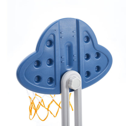 2 - in - 1 Adjustable Kids Basketball Hoop with Football Goal - House Comfort