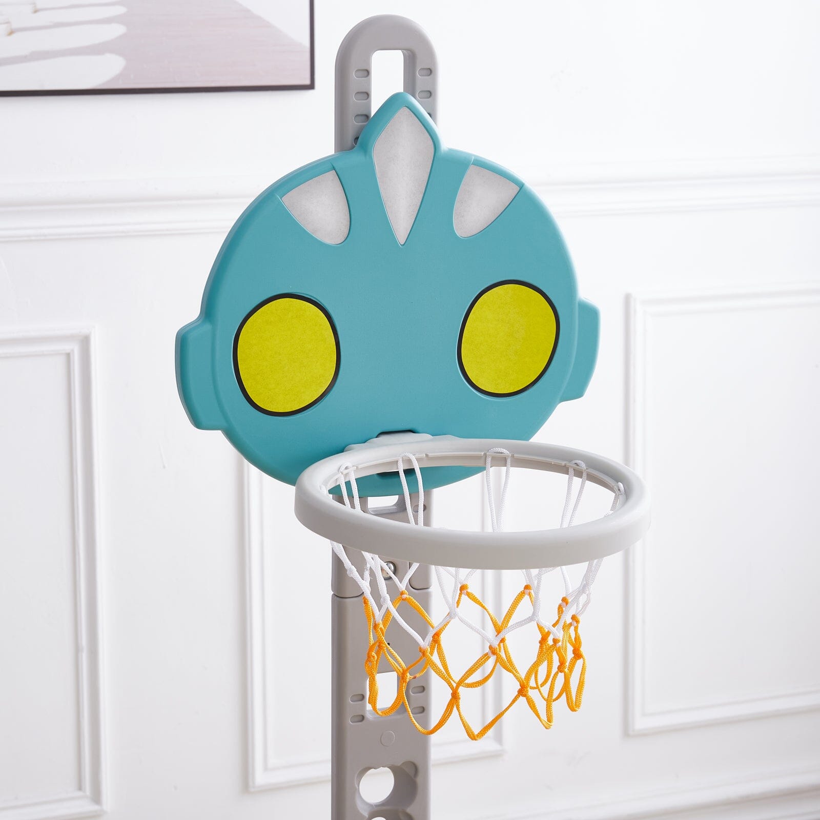 2 - in - 1 Adjustable Kids Basketball Hoop with Football Goal - House Comfort