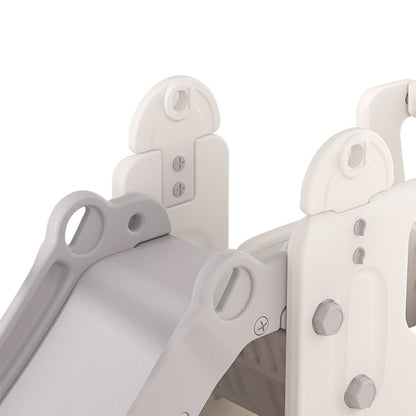 2 In 1 Indoor Kids Bus Toddlers Safety Climber Playset with Slide - House Comfort