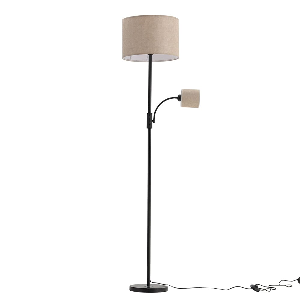 2 - Light Floor Standing Lamp with Adjustable Head - House Comfort