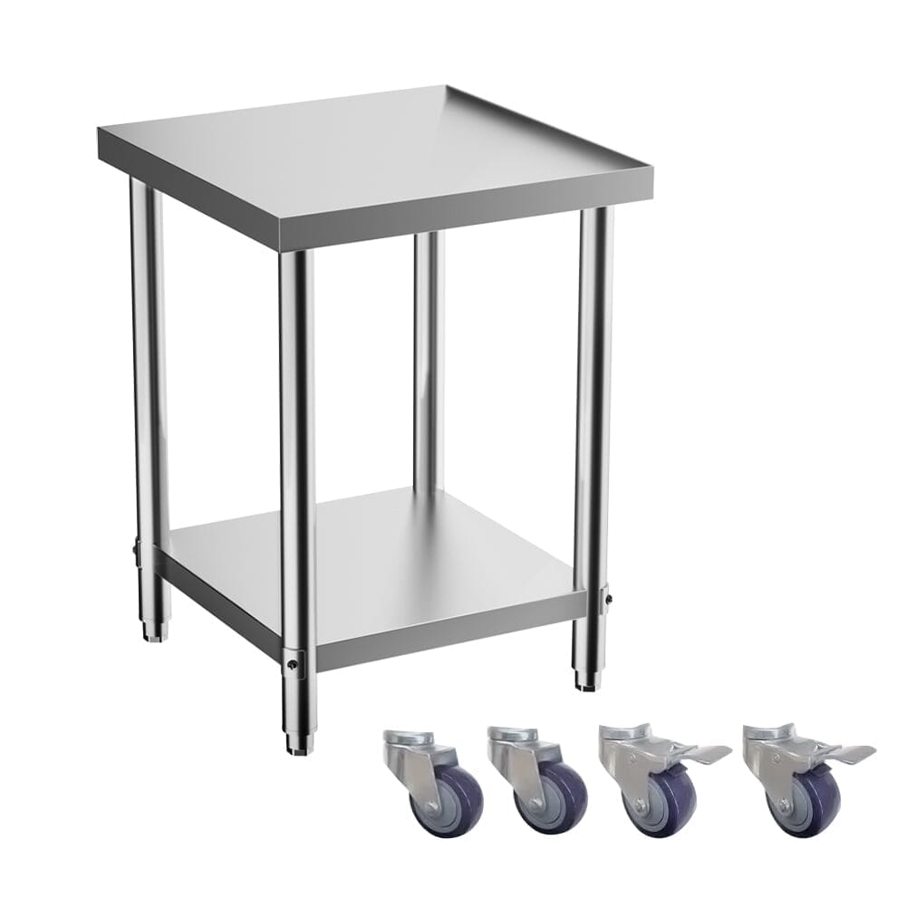 2 Tier Commercial Kitchen Prep and Work Stainless Steel Table - House Comfort