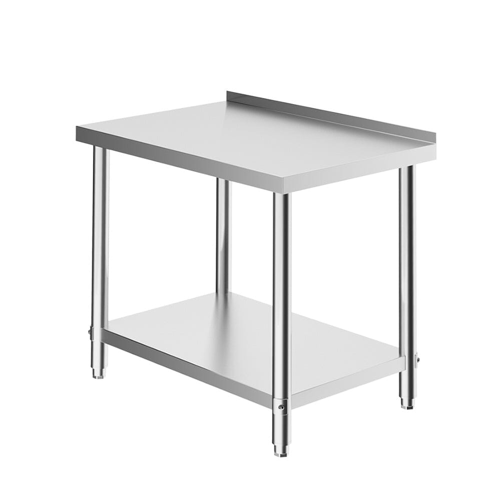 2 Tiers Commercial Kitchen Prep Table Stainless Steel Work Table - House Comfort