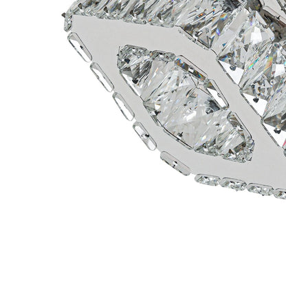 20cm Modern Square Crystal Ceiling Light - House Comfort