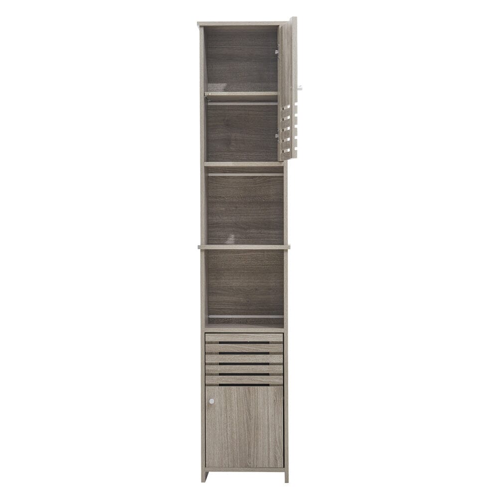 Freestanding Tall Bathroom Storage Cabinet Velora Boutique