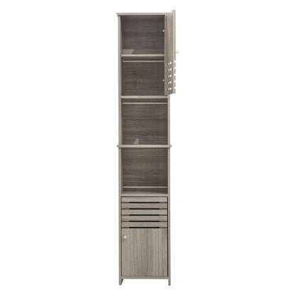 Freestanding Tall Bathroom Storage Cabinet Velora Boutique
