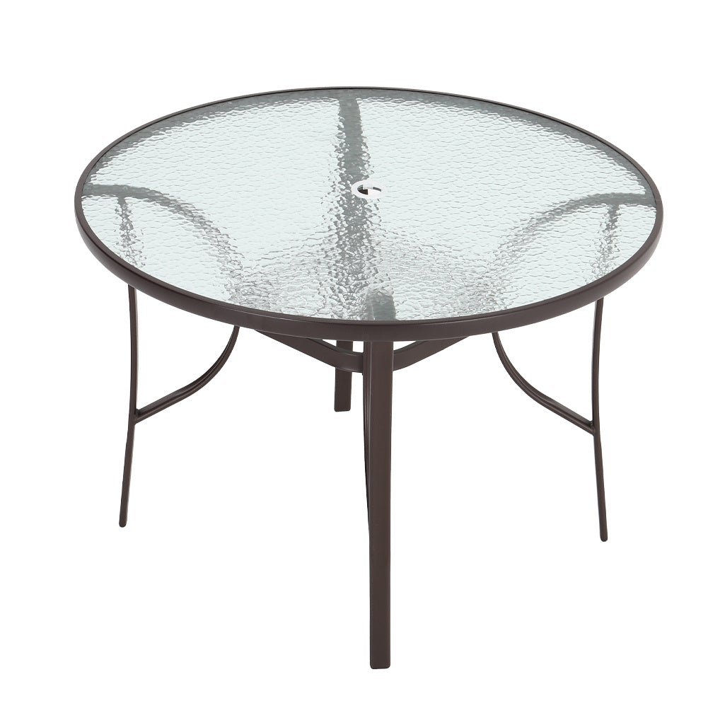 2/4/6 Seater Garden Round Table With Umbrella Hole or Outdoor Chairs - House Comfort