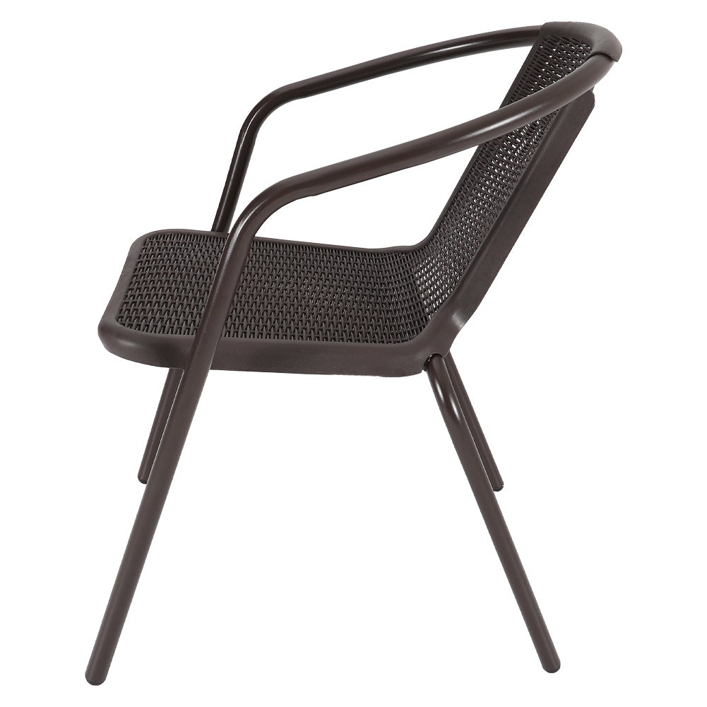 2/4/6 Seater Garden Round Table With Umbrella Hole or Outdoor Chairs - House Comfort