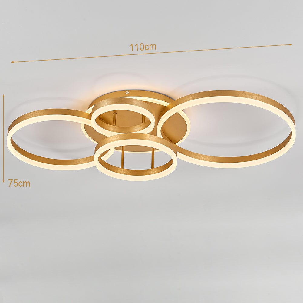 2/3.5 ft Circles  Ceiling Light with LED Dimmable/Non-Dimmable Velora Boutique