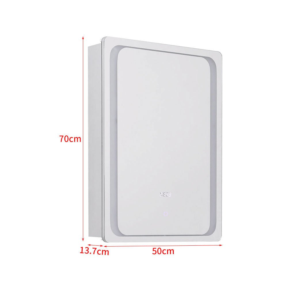 27x20inch LED Illuminated Mirror Cabinet with Sensor Switch - House Comfort