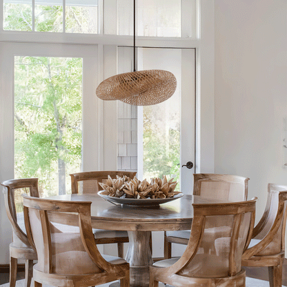 Lightsin Natural Handmade Eco-Friendly Bamboo Pendant Light for Dining Room Velora Boutique