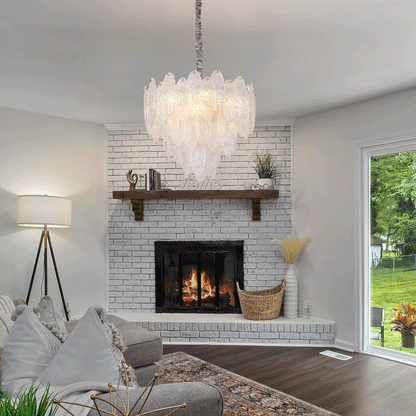 Lightsin Luxury Crystal Ceiling Light Champagne Gold Chandelier Velora Boutique