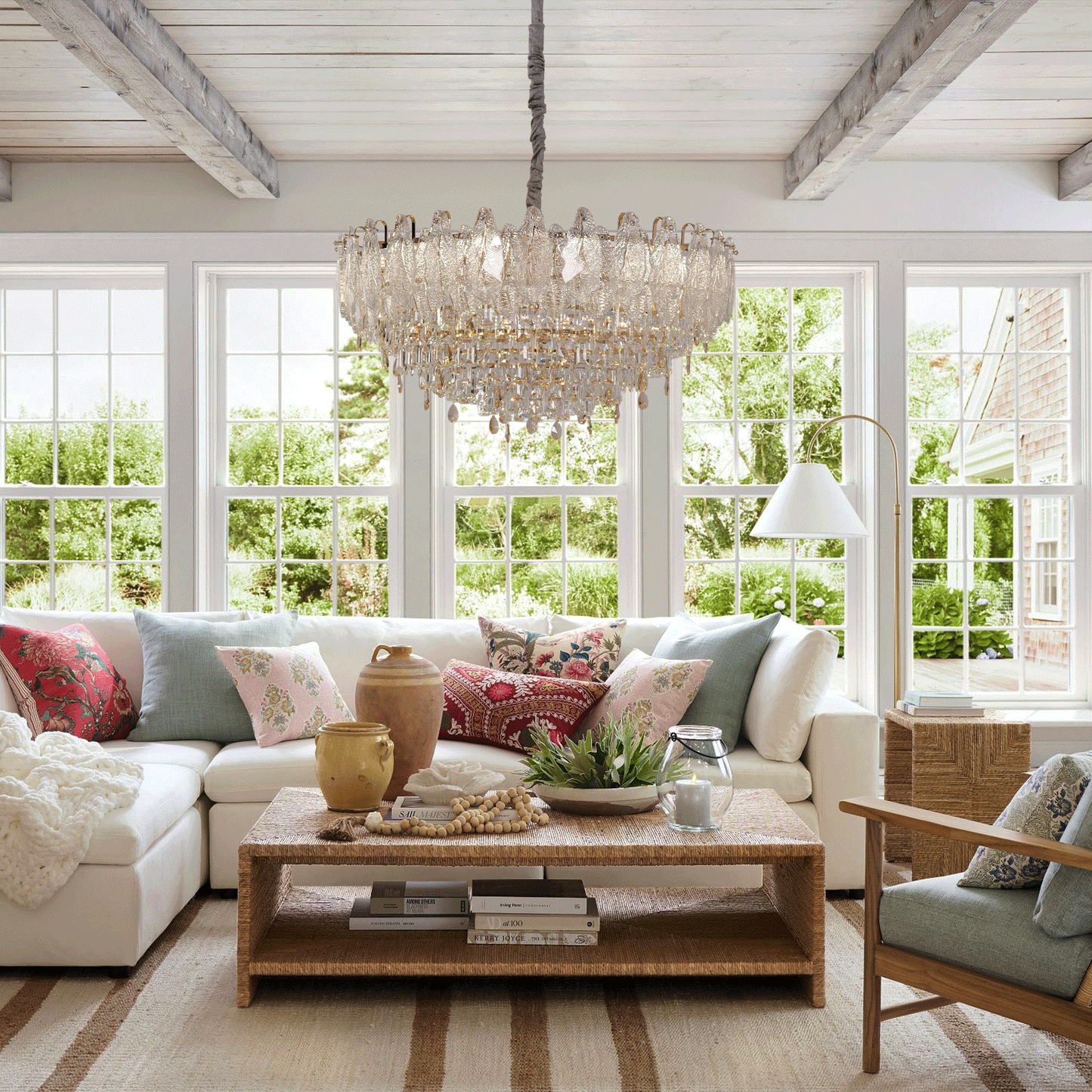 Lightsin Large Pendant Lighting Art Deco Chandelier for Living Room Velora Boutique