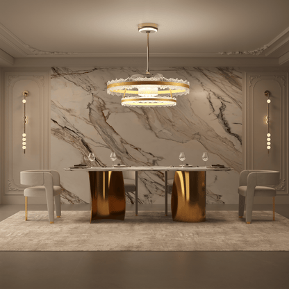 Lightsin Metal Minimalist Acrylic Fan Light with Adjustable Colour Temperature Velora Boutique