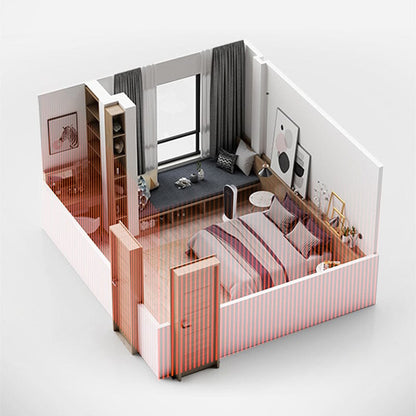 2ft H White Digital PTC Ceramic Heater with Remote Control - House Comfort