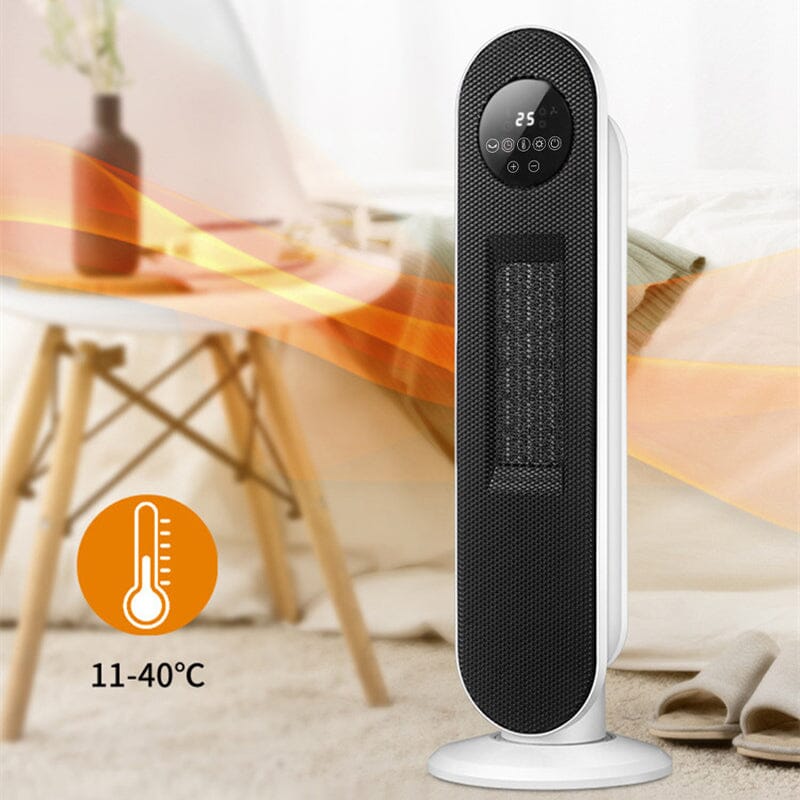 2ft H White Digital PTC Ceramic Heater with Remote Control - House Comfort