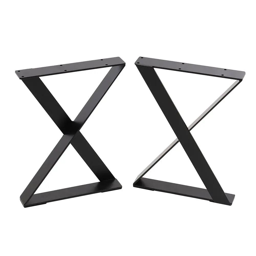 2Pcs X - Shaped Metal Table Legs DIY for Dining Table - House Comfort