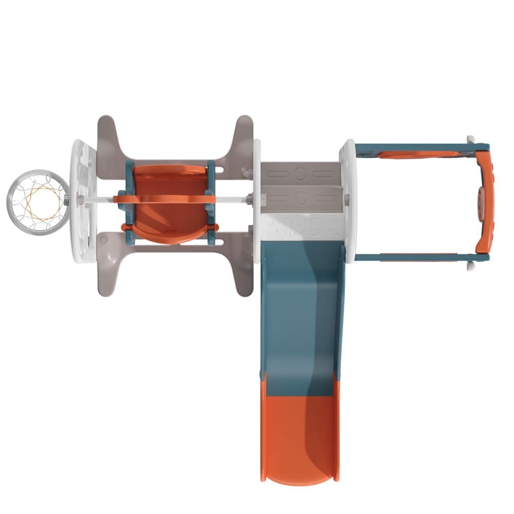 3 - in - 1 Kids Toddler Swing and Slide Set Climber Playset - House Comfort