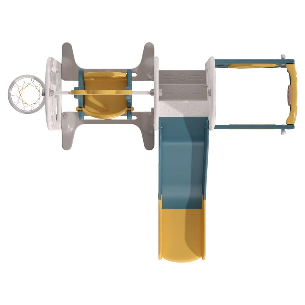 3 - in - 1 Kids Toddler Swing and Slide Set Climber Playset - House Comfort