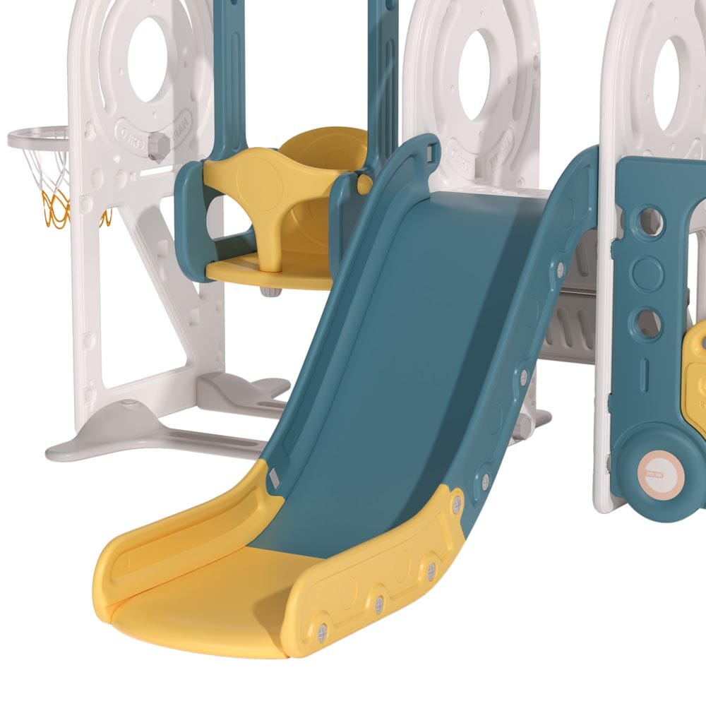 3 - in - 1 Kids Toddler Swing and Slide Set Climber Playset - House Comfort