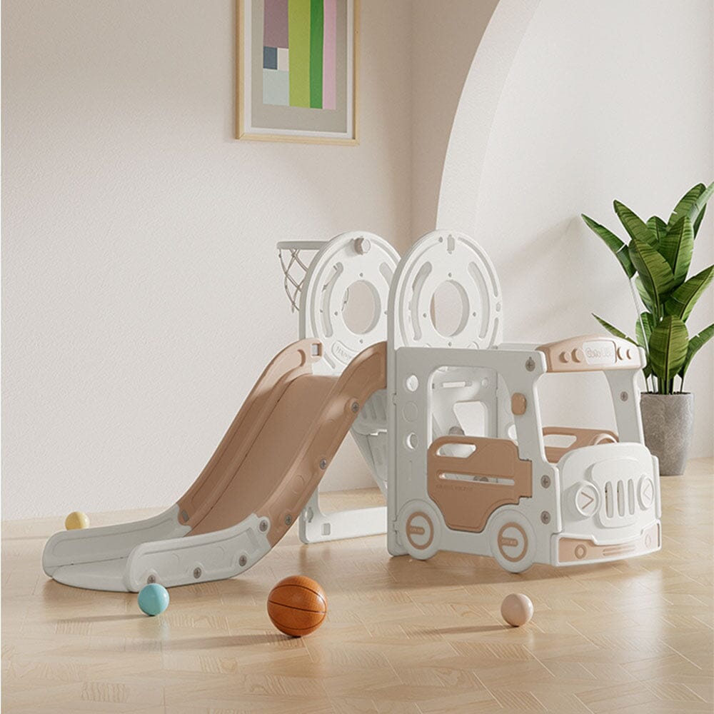 3 - in - 1 Kids Toddler Swing and Slide Set Climber Playset - House Comfort