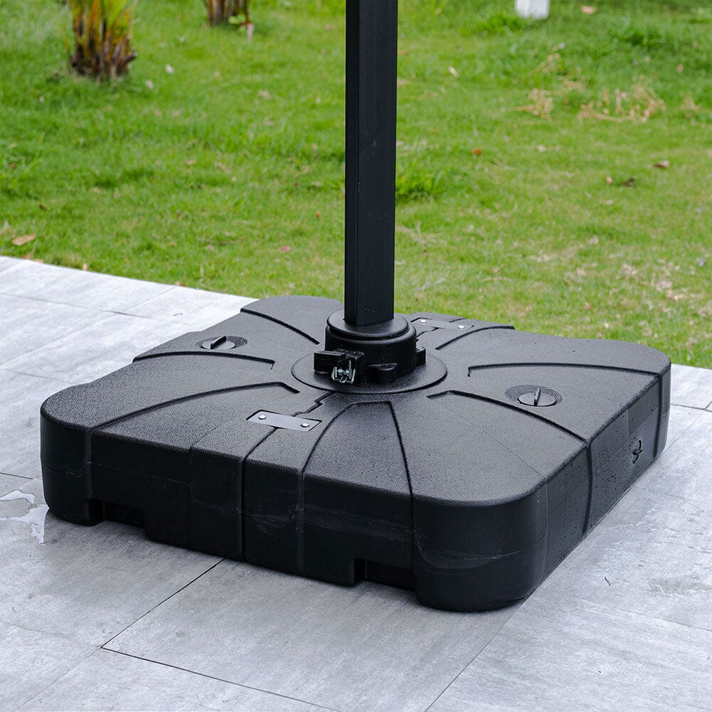 3 x 3 m Square Cantilever Parasol Outdoor Hanging Umbrella for Garden and Patio - House Comfort