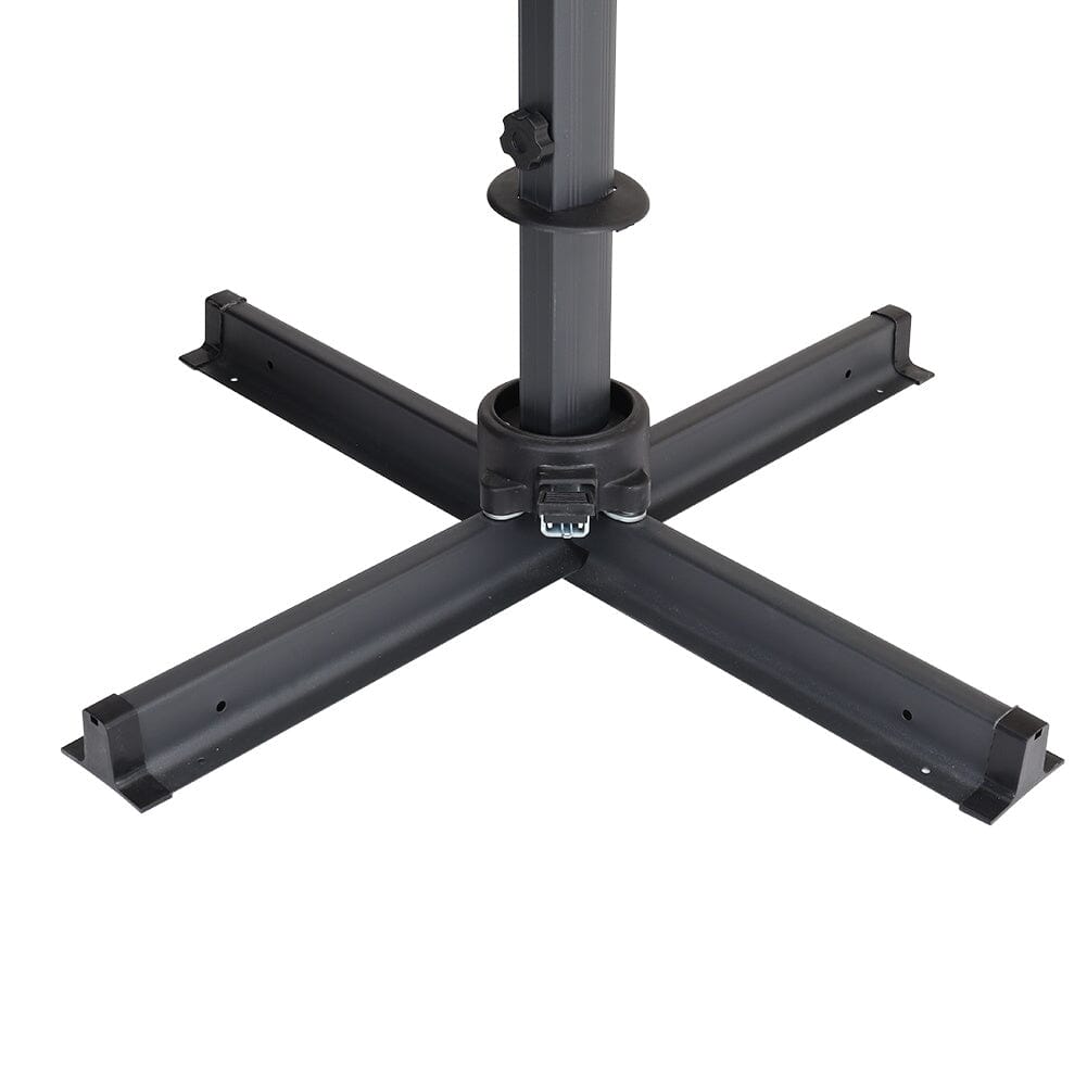 3 x 3 m Square Cantilever Parasol Outdoor Hanging Umbrella for Garden and Patio - House Comfort