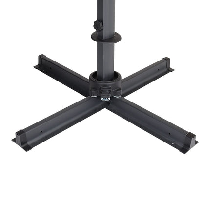 3 x 3 m Square Cantilever Parasol Outdoor Hanging Umbrella for Garden and Patio - House Comfort