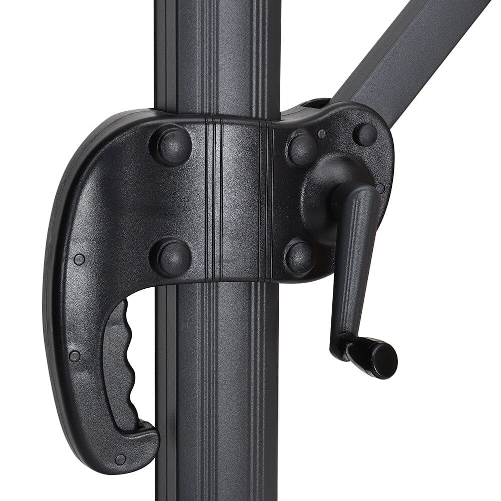 3 x 3 m Square Cantilever Parasol Outdoor Hanging Umbrella for Garden and Patio - House Comfort