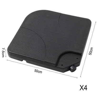 3 x 3 m Square Cantilever Parasol Outdoor Hanging Umbrella for Garden and Patio - House Comfort