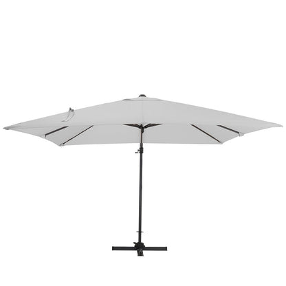 3 x 3 m Square Cantilever Parasol Outdoor Hanging Umbrella for Garden and Patio - House Comfort