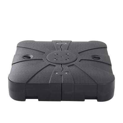 3 x 3 M Square Cantilever Parasol Outdoor Hanging Umbrella for Garden and Patio with Square Plastic Base - House Comfort