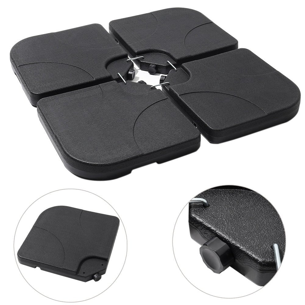 3 x 3M Square Cantilever Parasol Beige Outdoor Hanging Umbrella for Garden and Patio - House Comfort